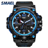 SMAEL Men Wrist Watch Sport Dual Display Analog Electronic