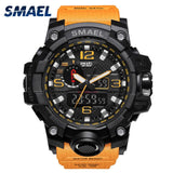 SMAEL Men Wrist Watch Sport Dual Display Analog Electronic