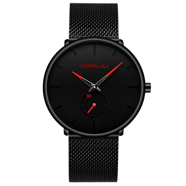 Crrju Fashion Mens Watches Top Brand Luxury Quartz Watch Men