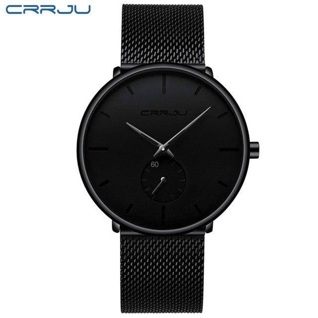 Crrju Fashion Mens Watches Top Brand Luxury Quartz Watch Men