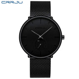 Crrju Fashion Mens Watches Top Brand Luxury Quartz Watch Men