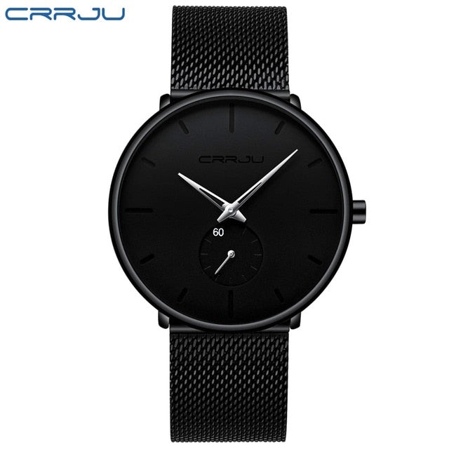 Crrju Fashion Mens Watches Top Brand Luxury Quartz Watch Men