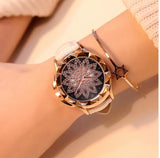 Relogio Feminino Retro Colored Marble Style Women Quartz Wristwatches