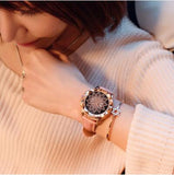 Relogio Feminino Retro Colored Marble Style Women