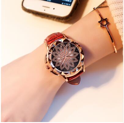 Relogio Feminino Retro Colored Marble Style Women Quartz Wristwatches