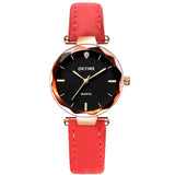 Retro Starry Sky Design Leather Band Analog Alloy Quartz