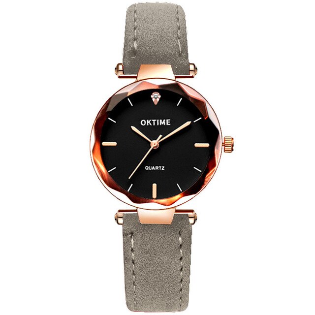 Retro Starry Sky Design Leather Band Analog Alloy Quartz