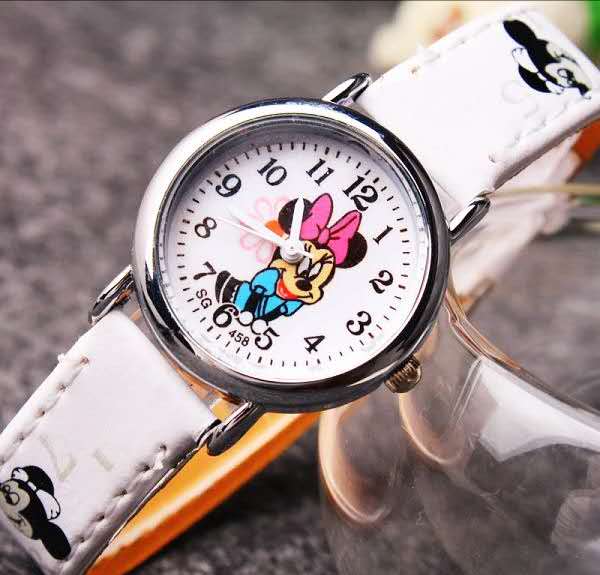 New mini children's cartoon Disney Mickey Mouse print strap cute fashion quartz watch girl watch