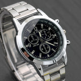 Mens classic Quartz Analog Watch Luxury Fashion Sport Wristwatch Stainless Male