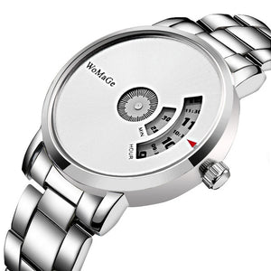 WoMaGe Fashion Watch Men Watches Stainless Steel Creative Men's Watches