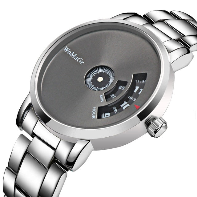 WoMaGe Fashion Watch Men Watches Stainless Steel Creative Men's Watches
