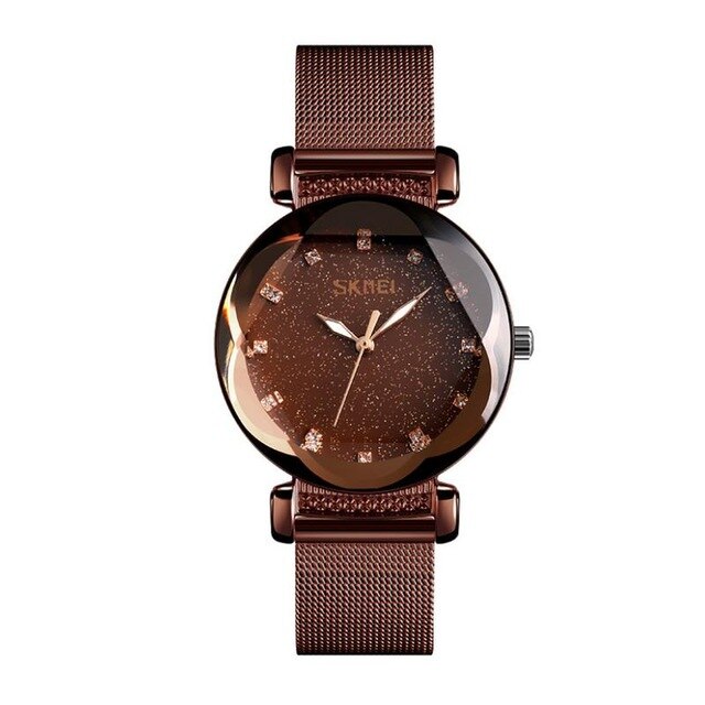 SKMEI Watches Celebrity Innovative Flower Girl Steel Belt
