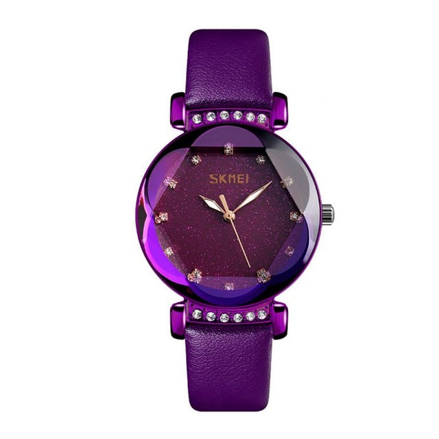 SKMEI Watches Celebrity Innovative Flower Girl Steel Belt