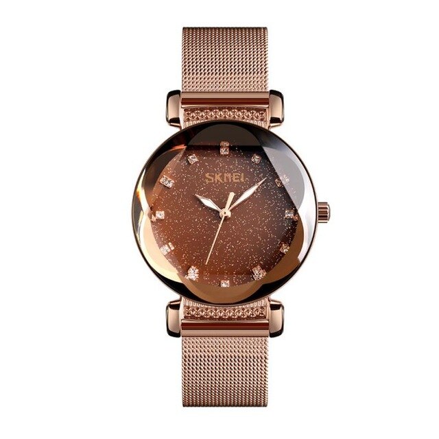 SKMEI Watches Celebrity Innovative Flower Girl Steel Belt