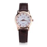 Leather Lover's Watches Simple Elegant  Waterproof Couple Watch