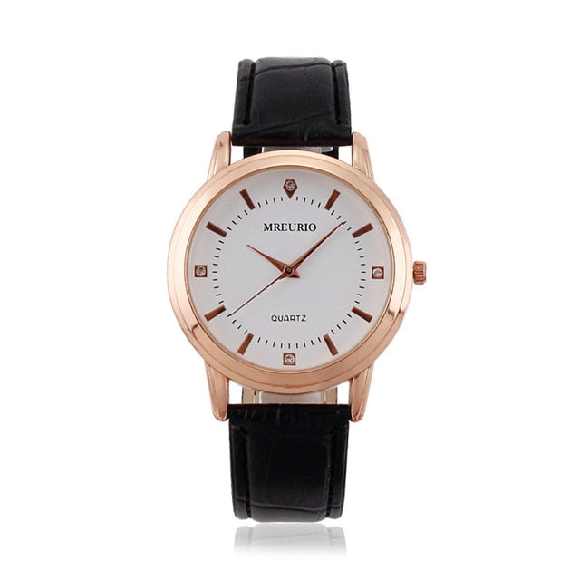 Leather Lover's Watches Simple Elegant  Waterproof Couple Watch