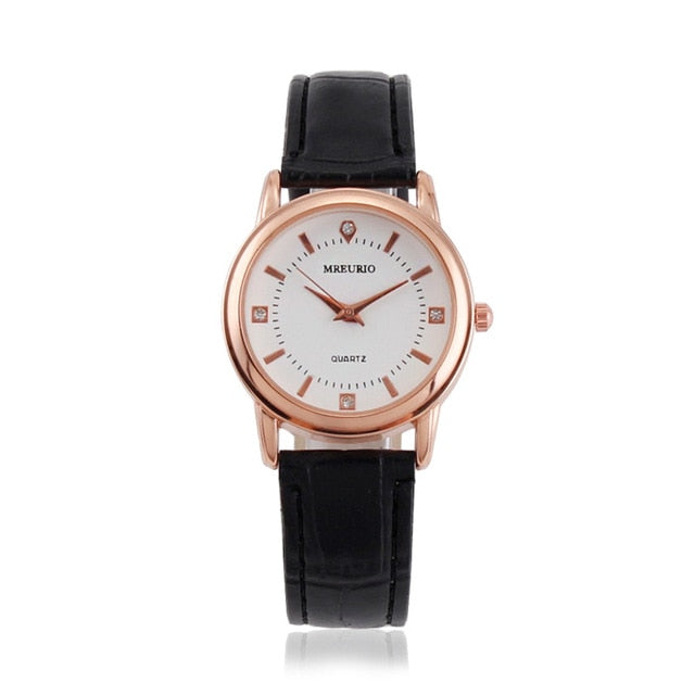 Leather Lover's Watches Simple Elegant  Waterproof Couple Watch