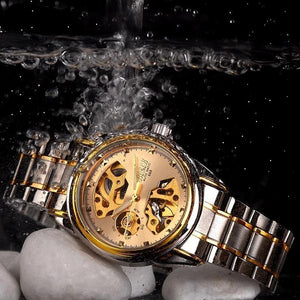 Men Gold Watches Automatic Mechanical Watch