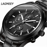 Men Black Watches Luxury Full Steel Watch Masculino Relogio Men's Sports