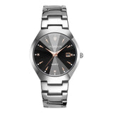 Couple Watch Rose Gold Quartz Watch Classic Unisex Stainless Steel Lover's