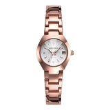 Couple Watch Rose Gold Quartz Watch Classic Unisex Stainless Steel Lover's