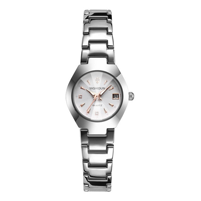 Couple Watch Rose Gold Quartz Watch Classic Unisex Stainless Steel Lover's