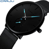 Crrju Fashion Mens Watches Top Brand Luxury Quartz Watch Men